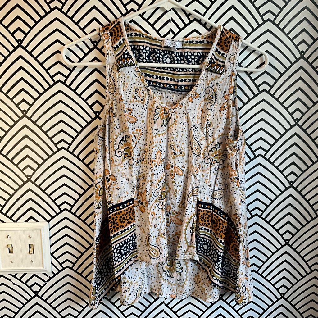 Patrons Of Peace Tank Top, Super Cute Rayon Graphic Shirt